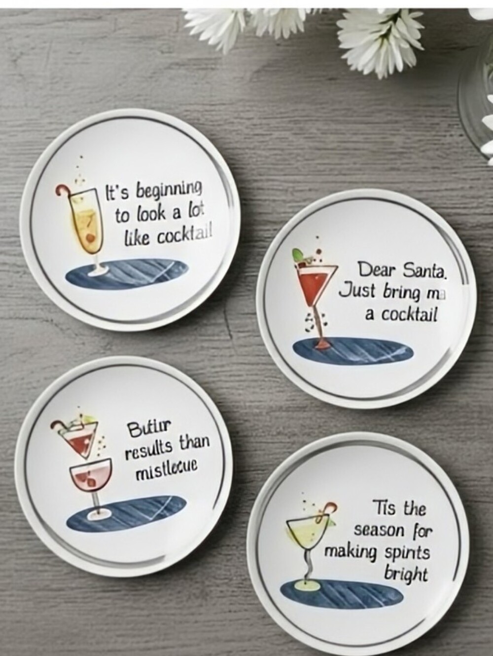 NEW Holiday Porcelain Side Plates